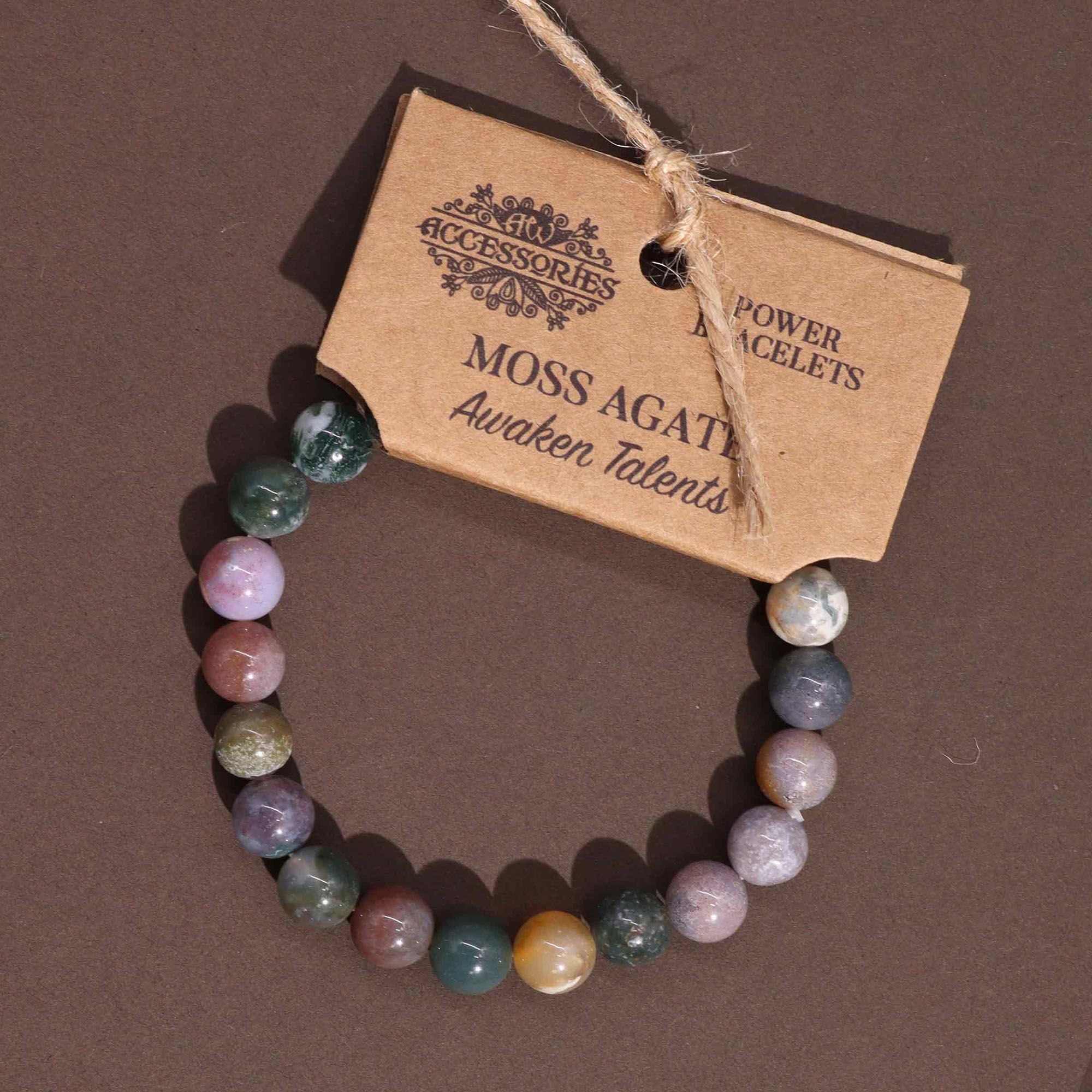 bG9jYWw6Ly9tZWRpYS8xTS9HQy82MFIzMEMxRzZHVktHQzFNLzBlMGI4MGNjLmpwZWc.jpg Power Bracelet - Moss Agate - Image 3
