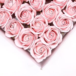 Flores de sabão artesanal - rosa - rosa com borda preta