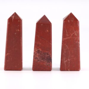 Gemstone Obelisk Points approx 5cm - Red Jasper