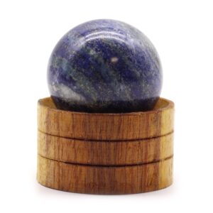 Gemstone Sphere 40mm - Afghan Lapis  with Stand