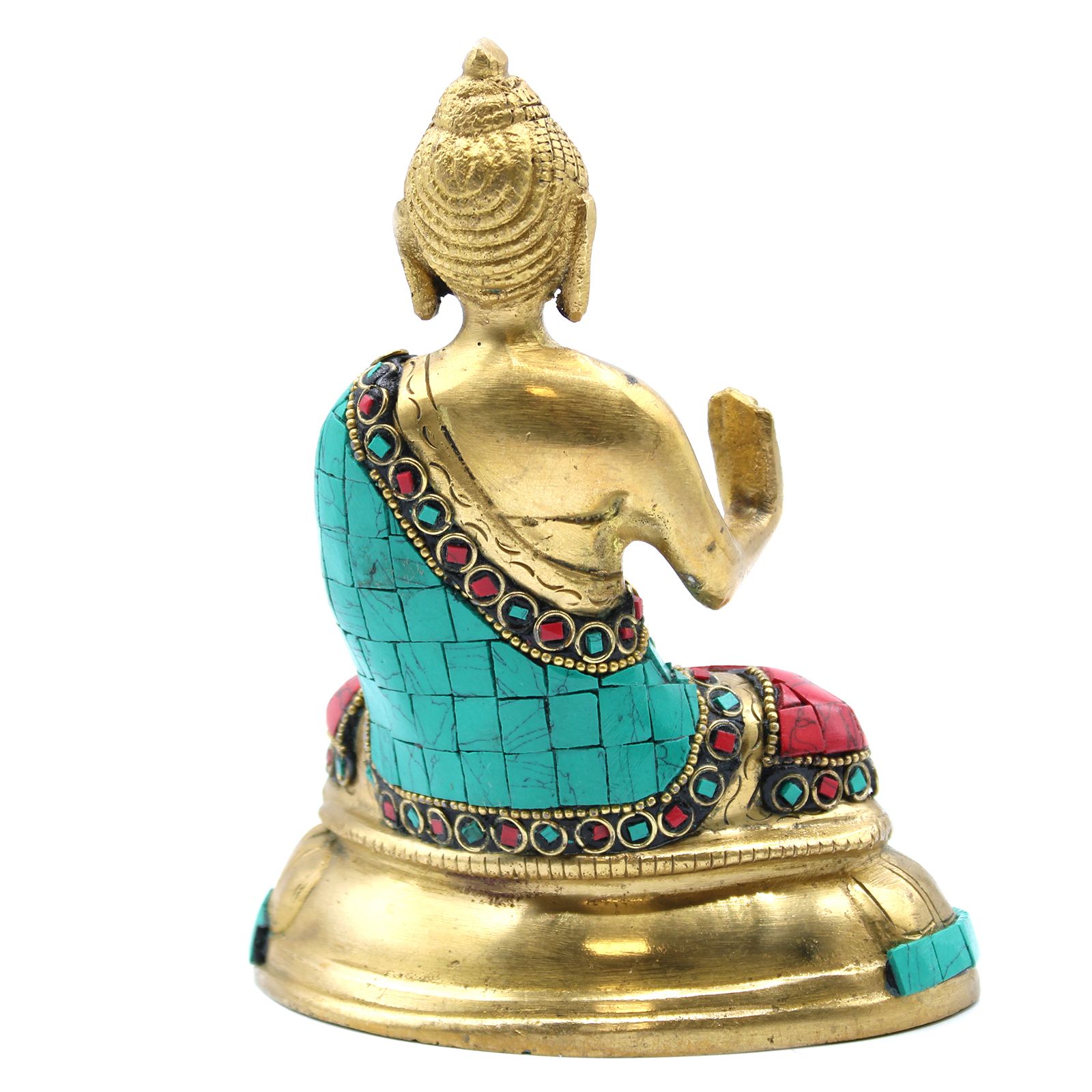 bG9jYWw6Ly9tZWRpYS8xUC8yRC82MFIzMEMxRzZSUksyRDFQL2YxY2NhMjExLmpwZWc.jpg Brass Buddha Figure - Blessing - 15cm - Image 2