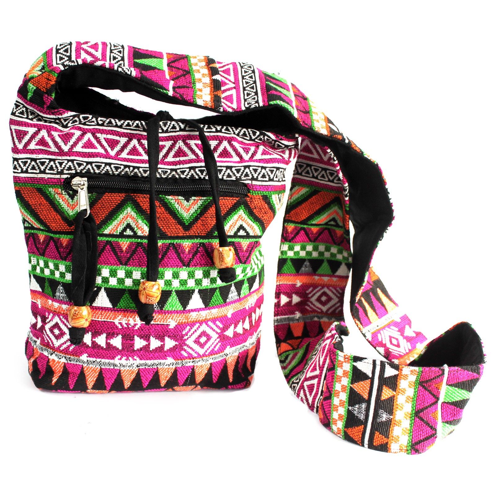 bG9jYWw6Ly9tZWRpYS8xUS82RC82MFIzMEMxRzZHVjM2RDFRLzBjZGE3NzhhLmpwZWc.jpg Jacquard Bag - Pink Sling Bag