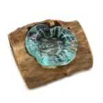 Molton Glass Candle Single Holder on Wood | The Global Lifestyle Hub