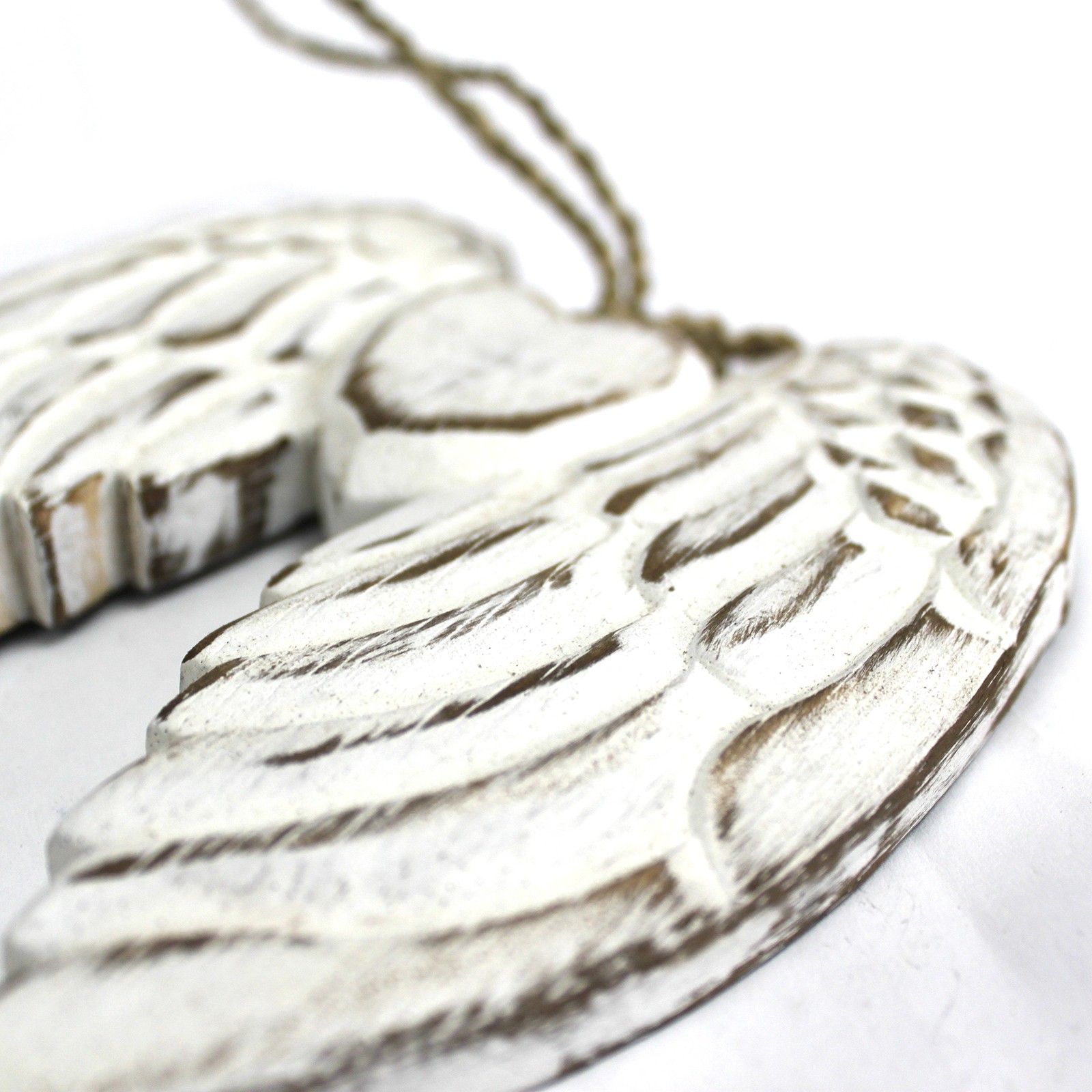 bG9jYWw6Ly9tZWRpYS8xUS9FRS82MFIzMEMxRzZHVDNFRTFRLzQ5NmMxM2Y2LmpwZWc-1.jpg Hand Crafted Small Double Angel Wing & Heart - 15cm - Image 2