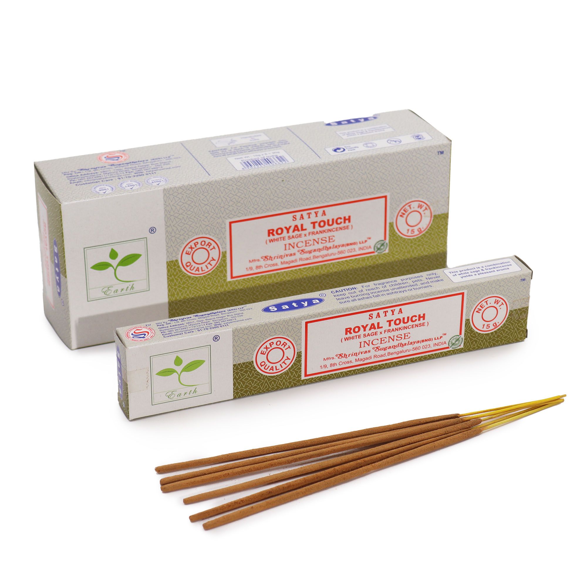 bG9jYWw6Ly9tZWRpYS8xUS9HQy82MFIzMEMxRzZXVDNHQzFRLzdmNzA3ODJlLmpwZWc.jpg Satya Incense 15gm - Royal Touch (White Sage & Frankincense)