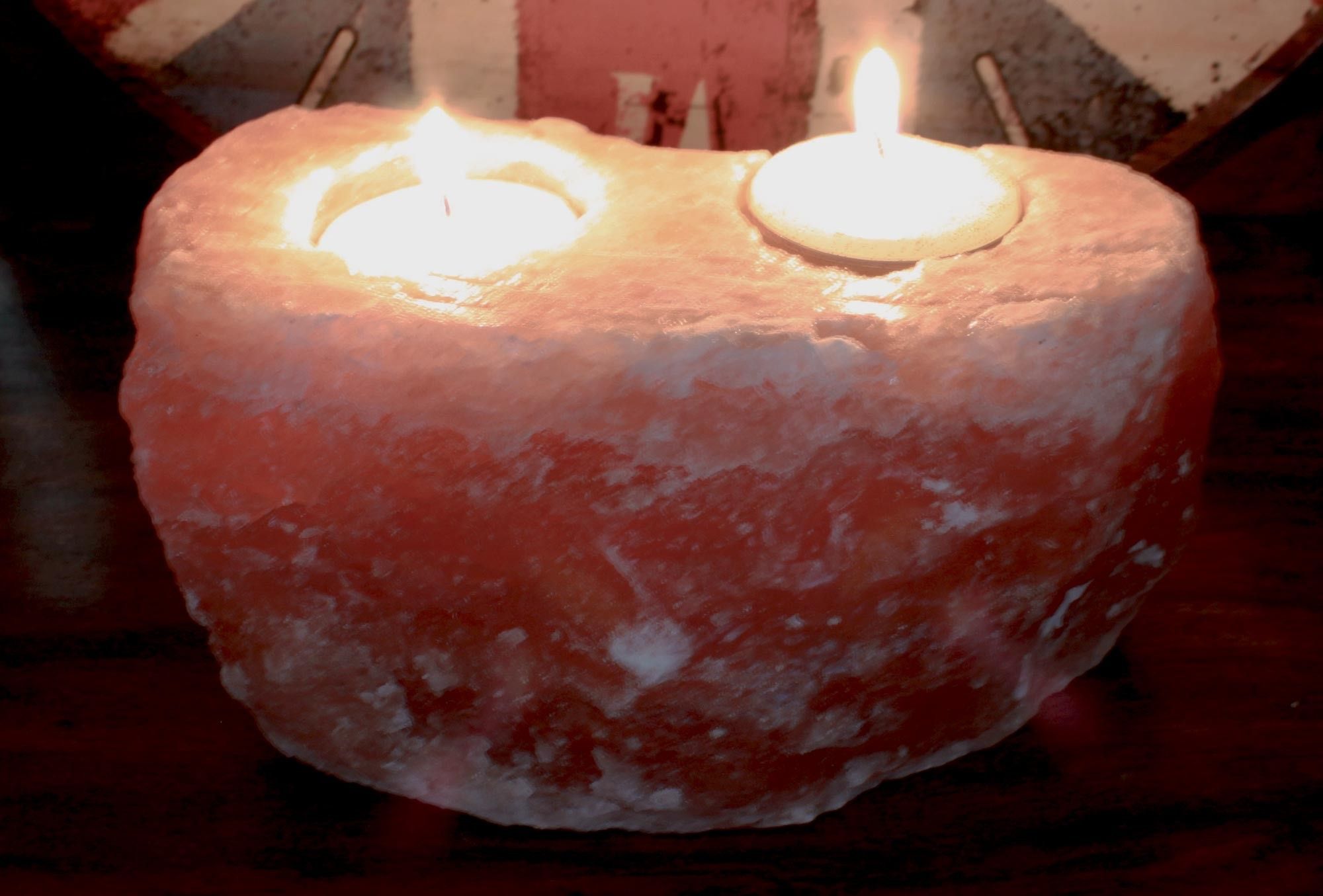 bG9jYWw6Ly9tZWRpYS8xUi84RC82MFIzMEMxRzZHVks4RDFSLzY1MTUwNmEyLmpwZWc.jpg Natural Salt Candle Holder - 2 holes - Image 4