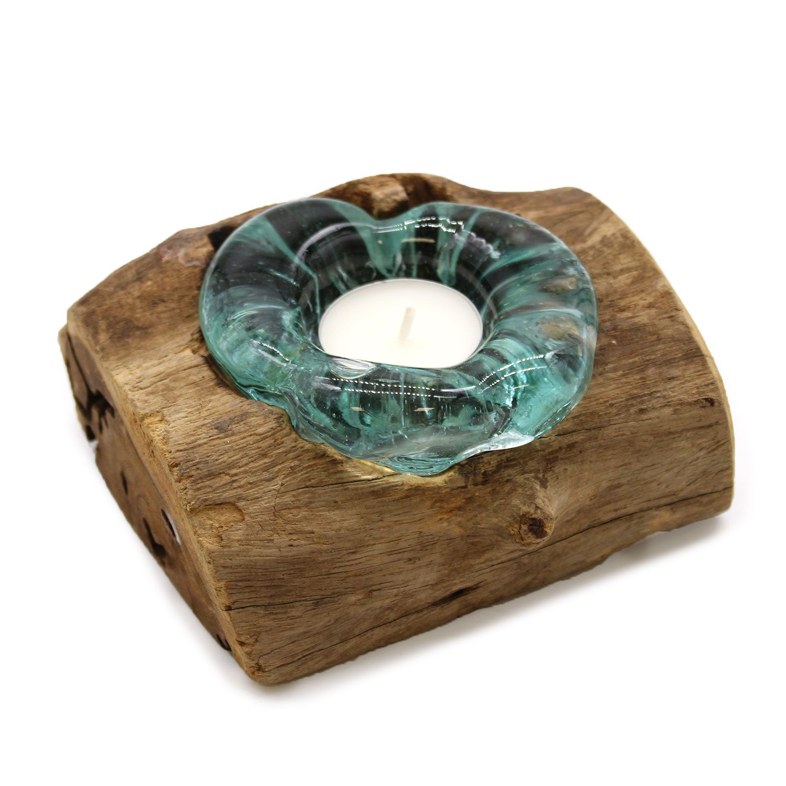 bG9jYWw6Ly9tZWRpYS8xUi84RS82MFIzMEMxRzZSVjM4RTFSLzY0MjMxYWI5LmpwZWc-1.jpg Molton Glass Candle Single Holder on Wood - Image 6