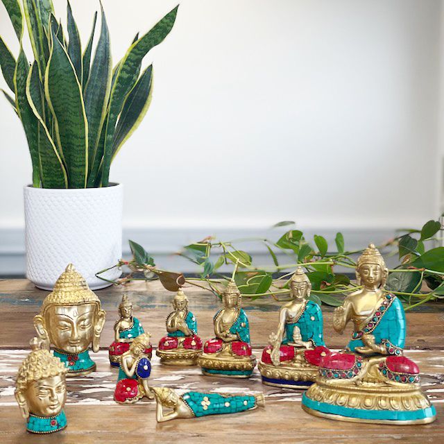 bG9jYWw6Ly9tZWRpYS8xUi8yRC82MFIzMEMxRzZSUksyRDFSLzU5MDE0OGE1LmpwZWc.jpg Brass Buddha Figure - Blessing - 15cm - Image 5