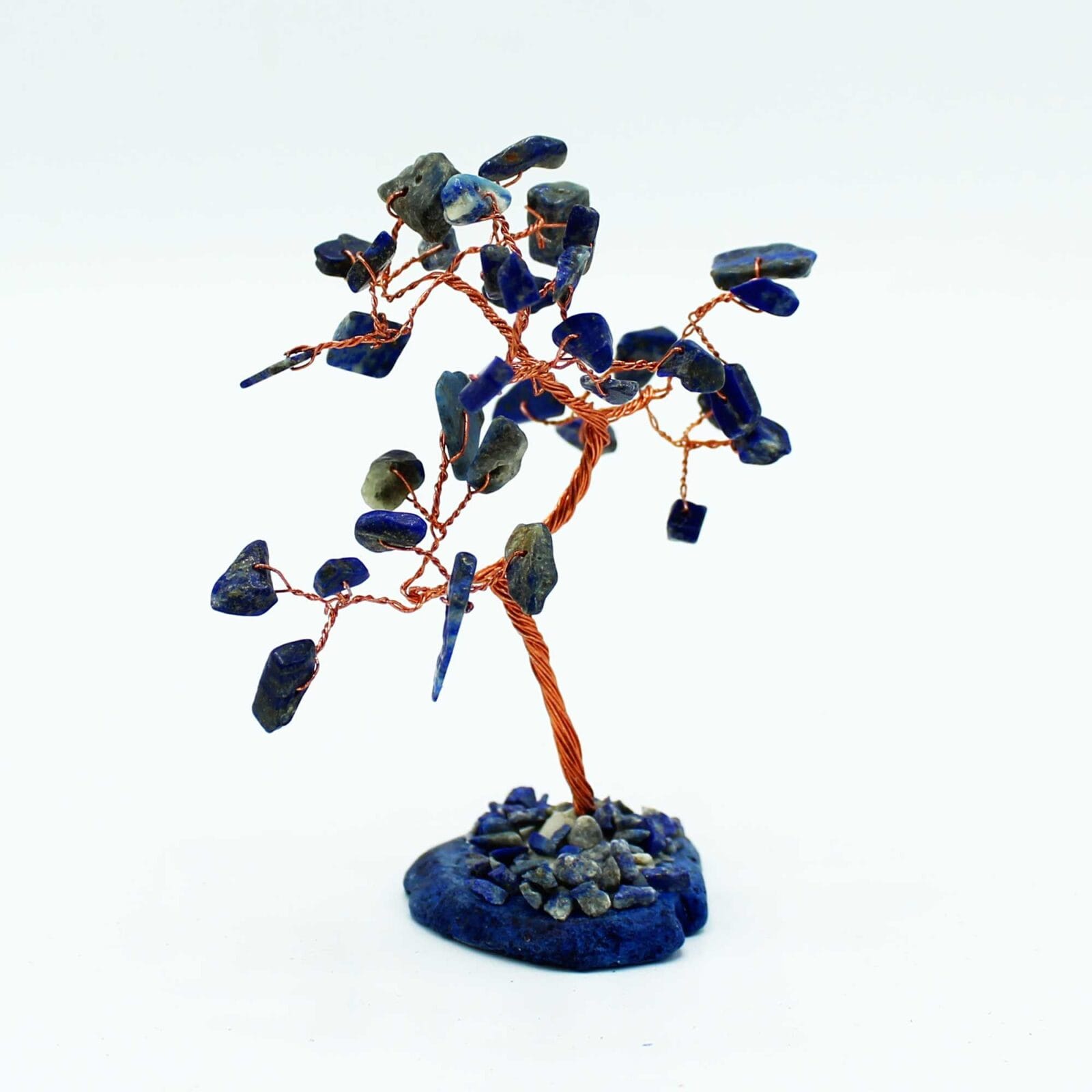 bG9jYWw6Ly9tZWRpYS8xUi9DRS82MFIzMEMxRzZXUjNDRTFSLzE3Zjc4NWRhLmpwZWc.jpg Gemstone Tree - Sodalite on Blue Agate Base (35 stones) - Image 3