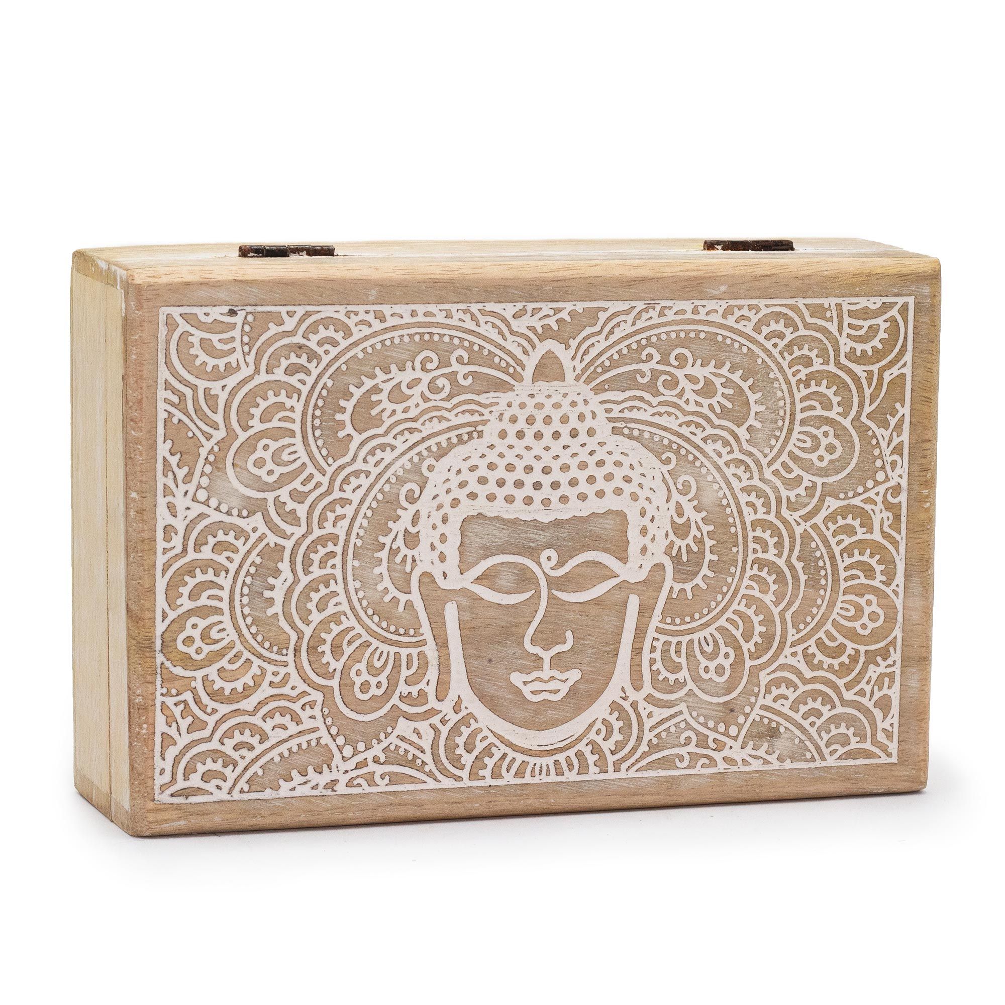 bG9jYWw6Ly9tZWRpYS8xUy82RS82MFIzMEMxSDc0UjM2RTFTLzNkNGFkNTI1LmpwZWc.jpg Big Rectangle Box 21.5x14x6.3cm - Buddha Face Whitewash