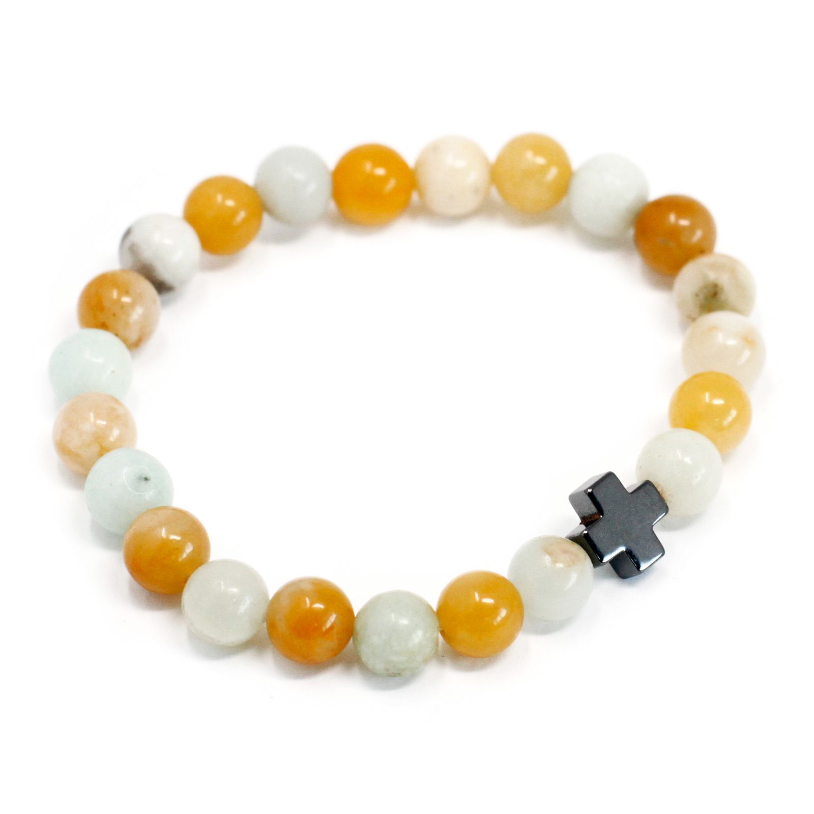bG9jYWw6Ly9tZWRpYS8xUy9HRC82MFIzMEMxRzZNVktHRDFTLzcwYzQ4MDA4LmpwZWc.jpg Set of 2 Gemstones Friendship Bracelets - Loyalty - Amazonite & Yellow Jasper - Image 3