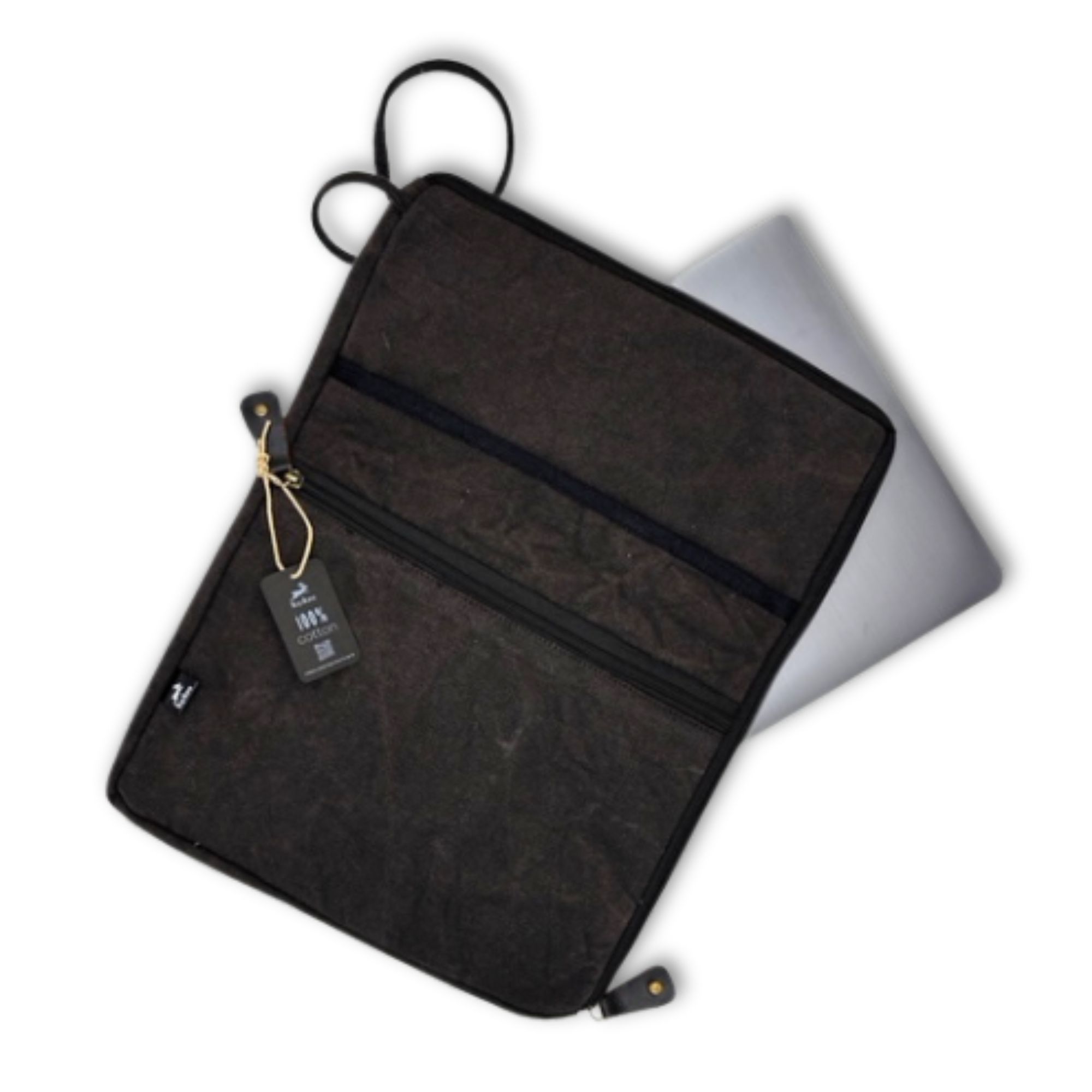 bG9jYWw6Ly9tZWRpYS9ISC9HRC82MFIzMEMxRzZXVDNHREhIL2NkNzI3OTE4LmpwZWc.jpg Stonewash Large Laptop Pouch - Charcoal - Image 2