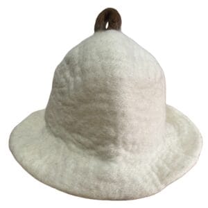 Felted Sauna Bowl Hat - Natural