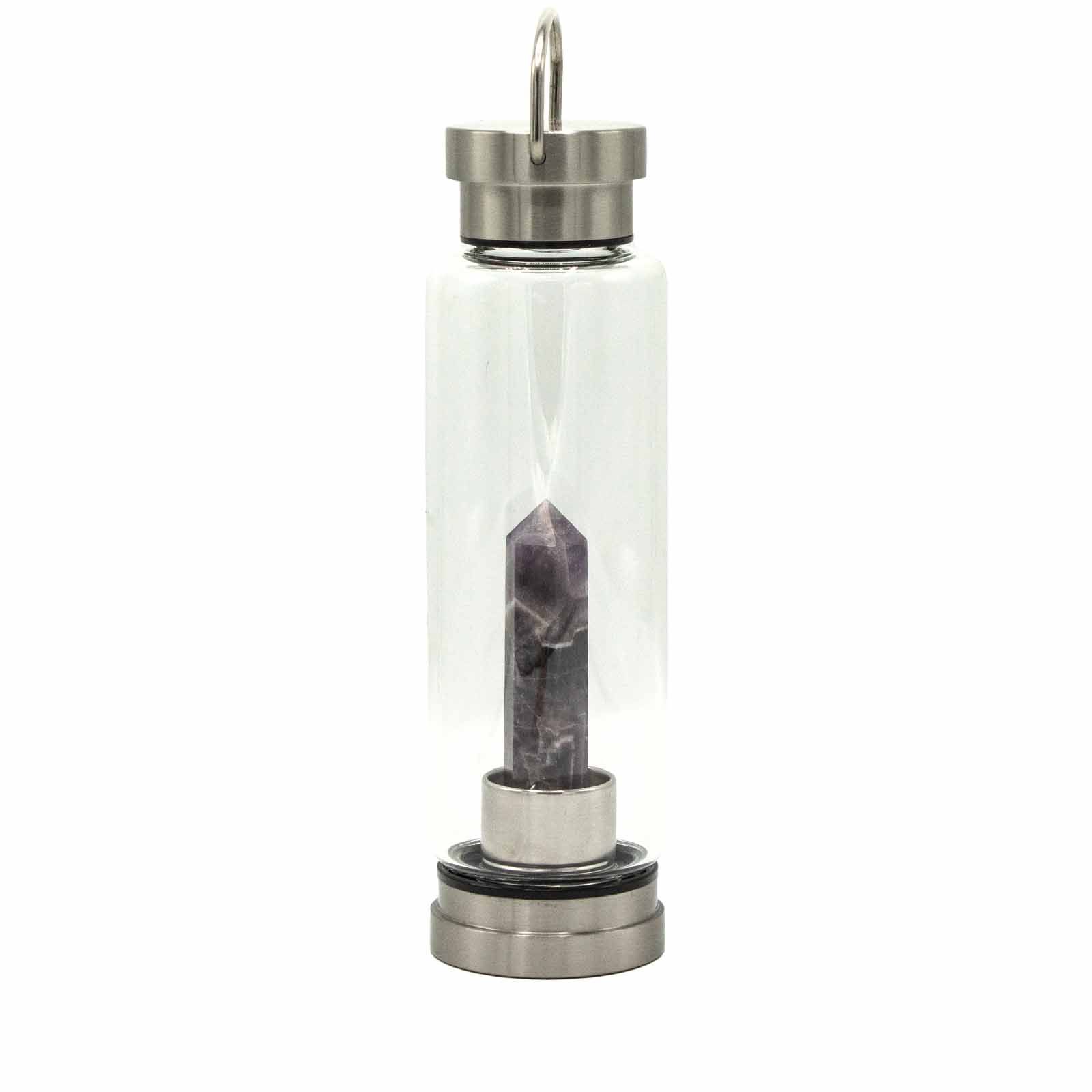 bG9jYWw6Ly9tZWRpYS9ISi84Qy82MFIzMEMxRzZSVjM4Q0hKLzAwZjA0N2Y5LmpwZWc.jpg Crystal Infused Glass Water Bottle - Relaxing Amethyst - Obelisk