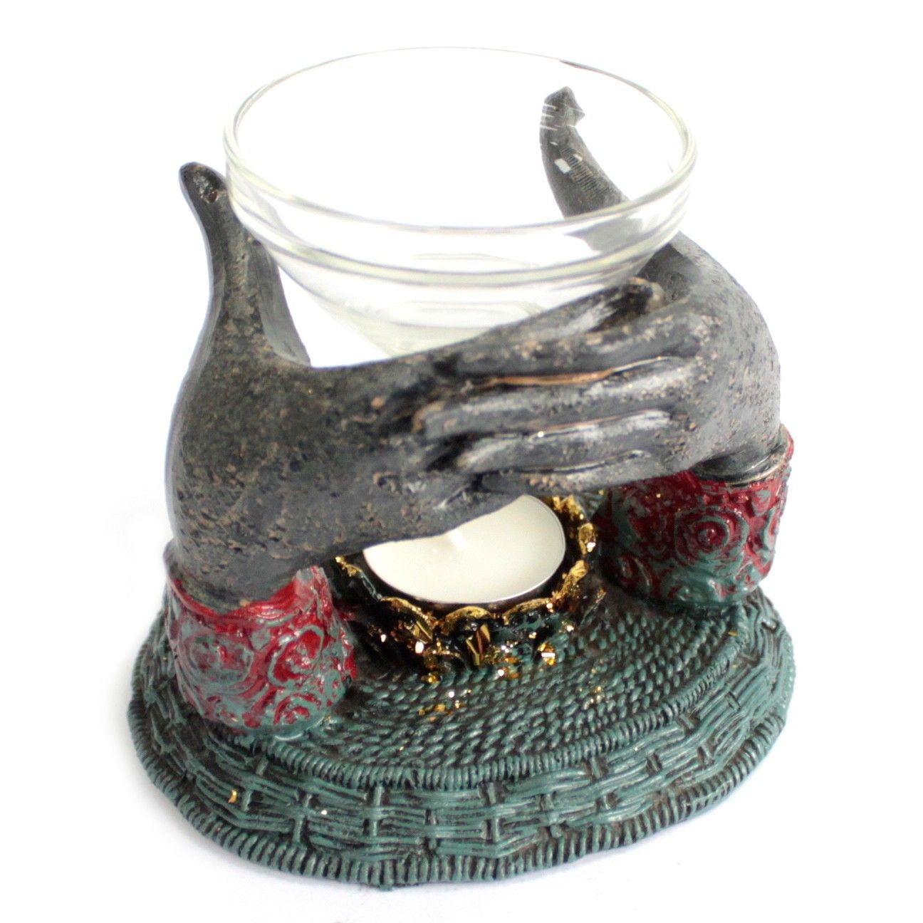 bG9jYWw6Ly9tZWRpYS9ISi8wQy82MFIzMEMxRzZNUzMwQ0hKLzU3ZmI2YmRiLmpwZWc.jpg Antique Buddha - Offering Hands Oil Burner