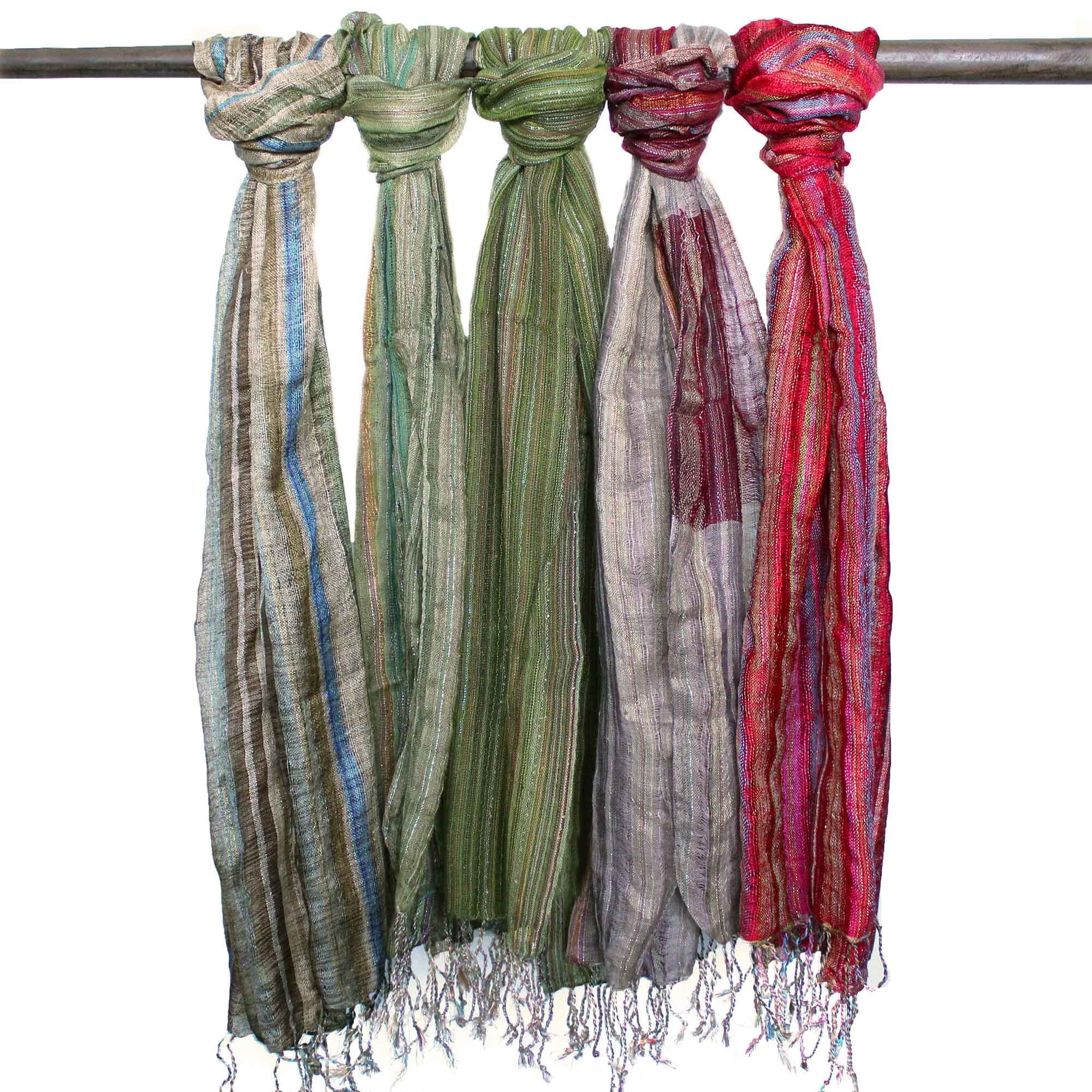 bG9jYWw6Ly9tZWRpYS9ISy82Qy82MFIzMEMxRzZXUjM2Q0hLLzZkMDY2NjBlLmpwZWc.jpg Indian Boho Scarves - 22x72cm - Random Greens - Image 2