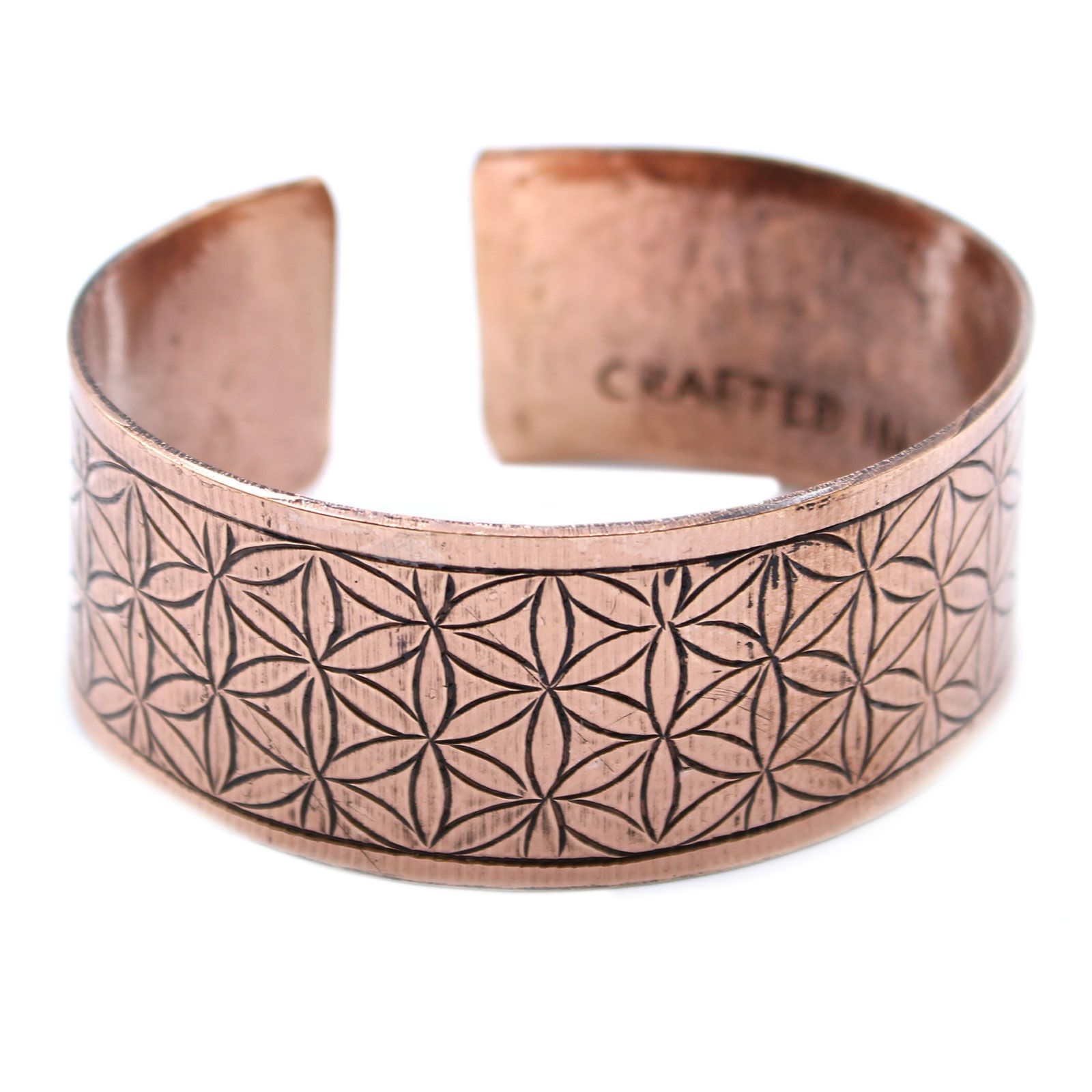 bG9jYWw6Ly9tZWRpYS9ITS84Qy82MFIzMEMxRzZSUjM4Q0hNL2MyOTU2MWI2LmpwZWc.jpg Copper Tibetan Bracelet - Flower of Life - Image 2