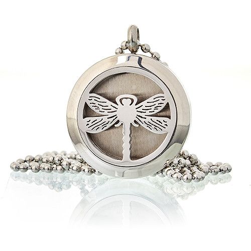 bG9jYWw6Ly9tZWRpYS9ITS84RC82MFIzMEMxRzZNVEs4REhNL2Y4MTJiODFlLmpwZWc.jpg Aromatherapy Diffuser Necklace - Dragonfly 25mm - Image 3