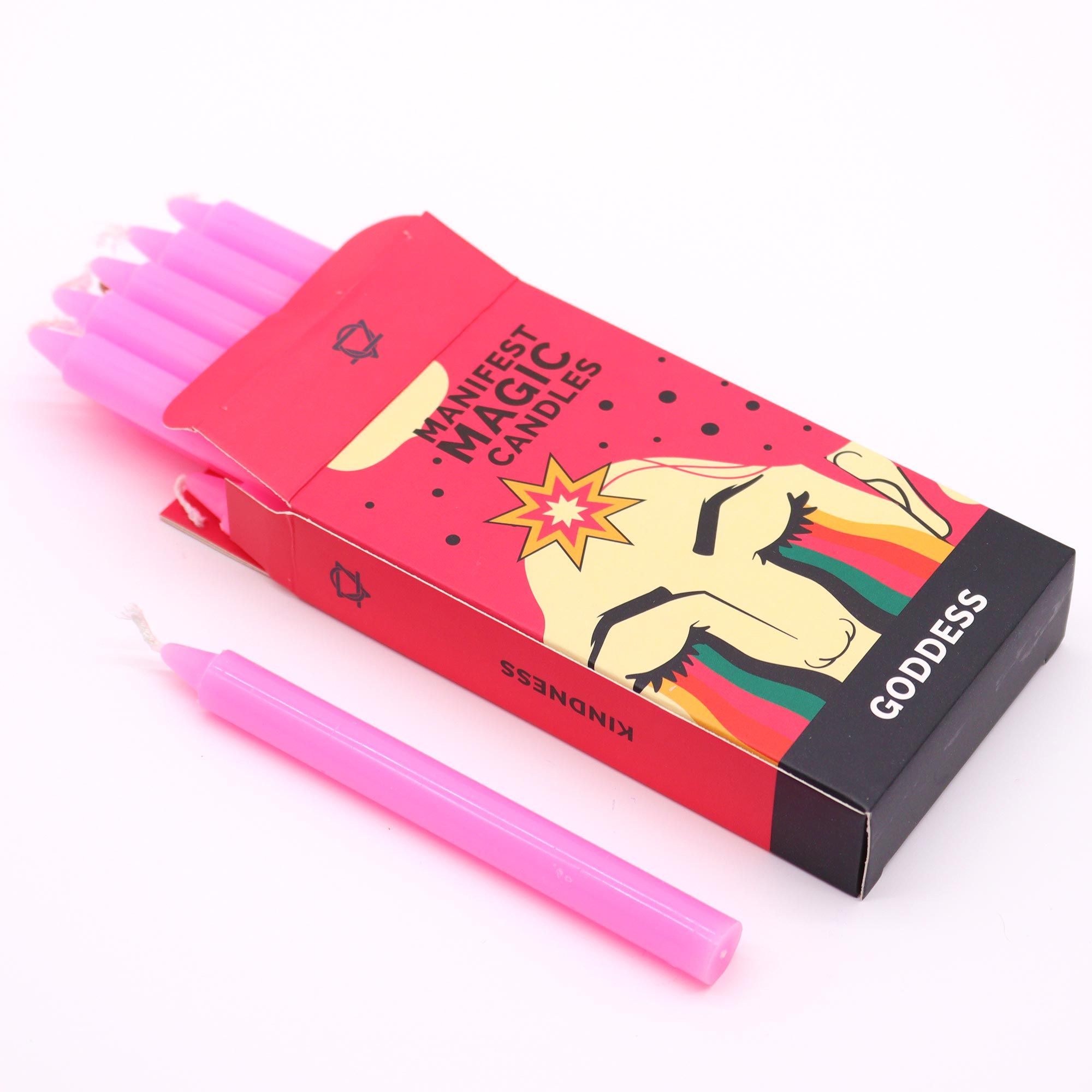 bG9jYWw6Ly9tZWRpYS9ITS9BRC82MFIzMEMxRzZSV0tBREhNL2U0ODg2NTdmLmpwZWc.jpg Manifest Magic Candles (pack of 12) - Pink - Image 3