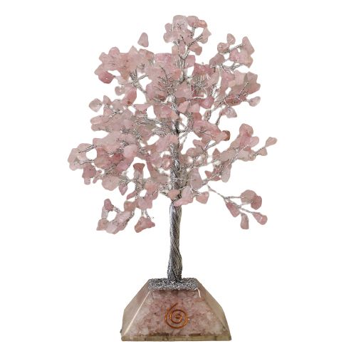 bG9jYWw6Ly9tZWRpYS9ITS9KRC82MFIzMEMxRzZSUzNKREhNL2RiZjg0NDJkLmpwZWc.jpg Gemstone Tree with Organite Base - 320 Stone - Rose Quartz - Image 3