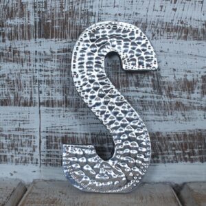 Sm Arty Aluminum Letters - S