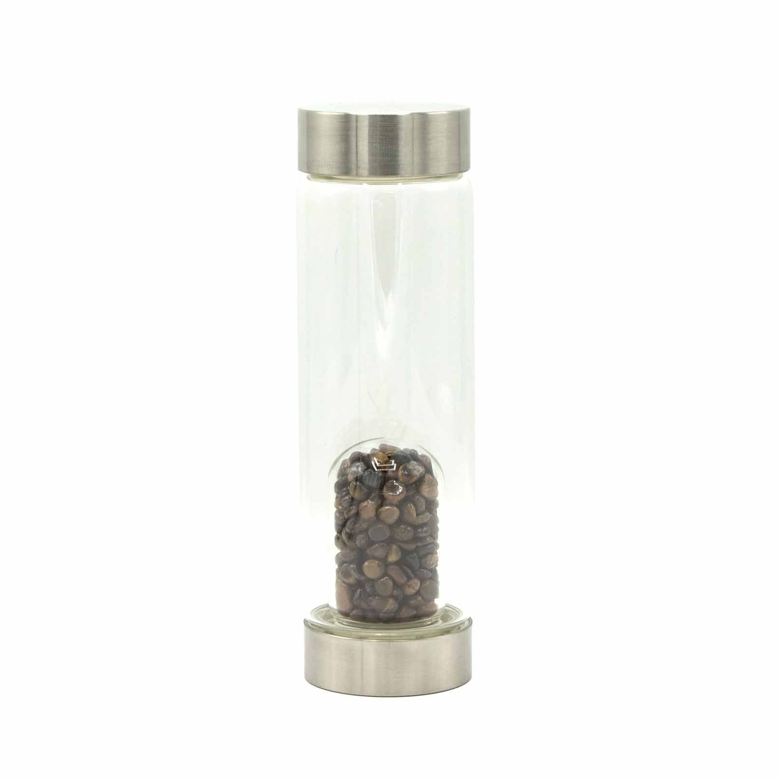 bG9jYWw6Ly9tZWRpYS9IUC84RC82MFIzMEMxRzZSVjM4REhQLzg5NDEyM2Y1LmpwZWc.jpg Crystal Infused Glass Water Bottle - Determined Tiger's Eye - Chips