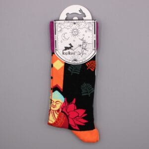 Hop Hare Bamboo Socks M/L - Pink Buddha & Lotus 