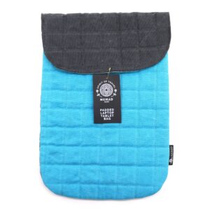 Laptop Padded Pouch - Terrific Turquoise - 14oz Stonewash
