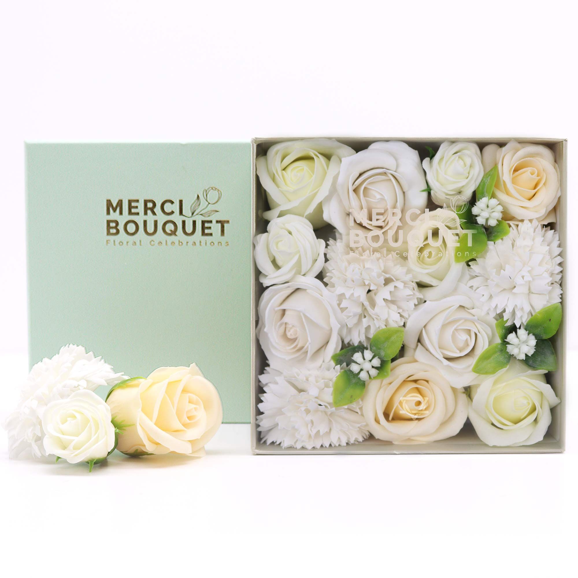 bG9jYWw6Ly9tZWRpYS9IUS80Qy82MFIzMEMxRzZXUjM0Q0hRLzE5MDBkM2M1LmpwZWc.jpg Square Box - Wedding Blessings - White & Ivory - Image 2