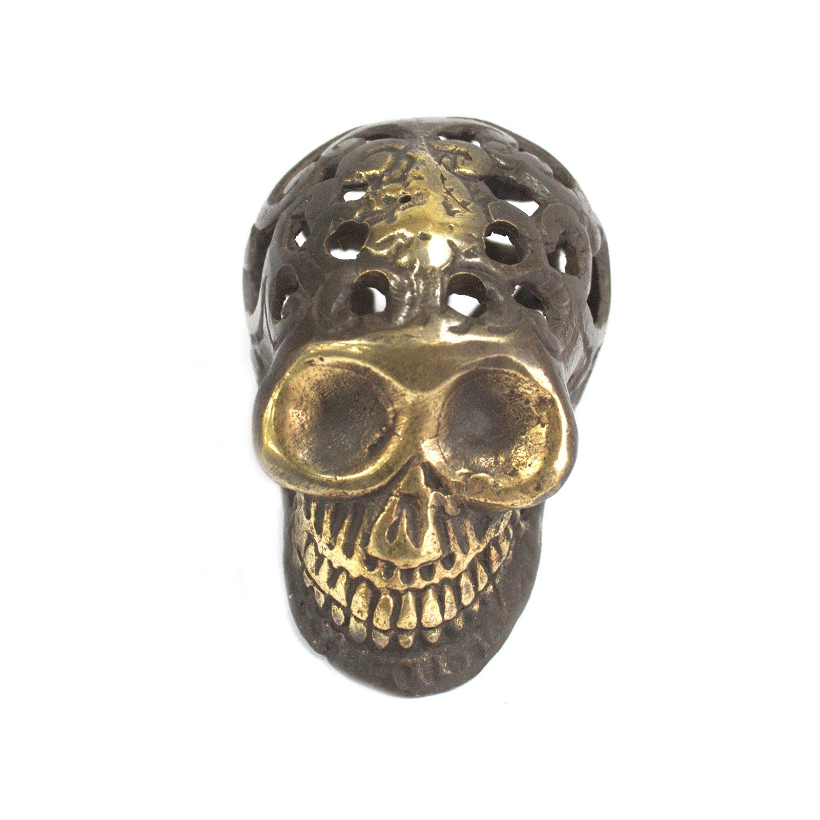 bG9jYWw6Ly9tZWRpYS9IUS80RC82MFIzMEMxRzZNUjM0REhRLzUyNmVmMjIzLmpwZWc.jpg Vintage Brass Skull - Small - Image 2
