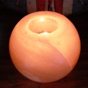 Salt Candle Holder - Round