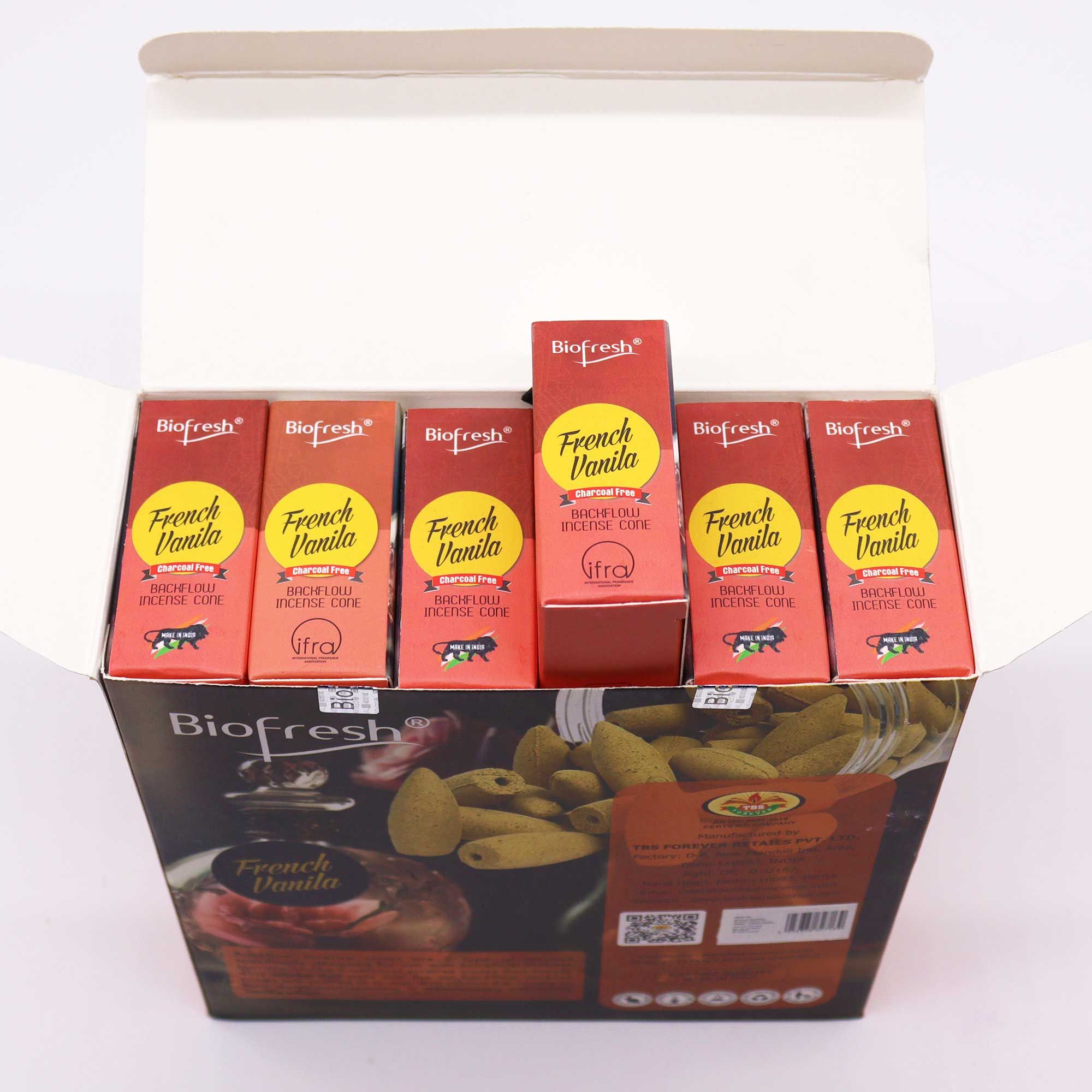 bG9jYWw6Ly9tZWRpYS9IUS9KQy82MFIzMEMxRzZXU0tKQ0hRLzgyMTI5YzVlLmpwZWc.jpg Biofresh Backflow Incense Cones - French Vanilla - Image 4