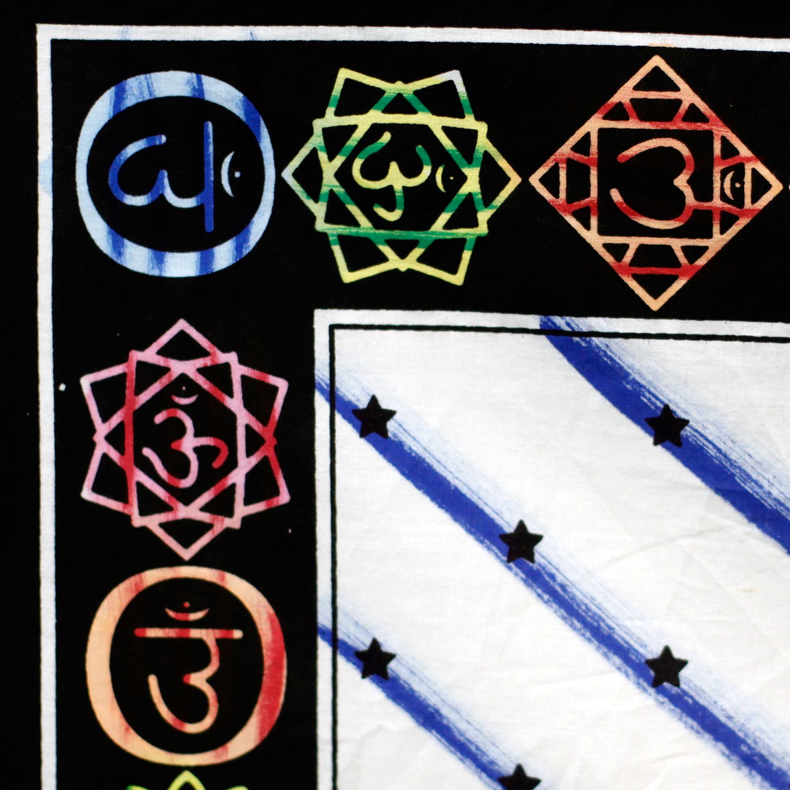 bG9jYWw6Ly9tZWRpYS9IUi80RC82MFIzMEMxRzZNVzM0REhSLzQwMWNjZTUwLmpwZWc.jpg Handbrushed Cotton Wall Art - Chakra Buddha - Image 3