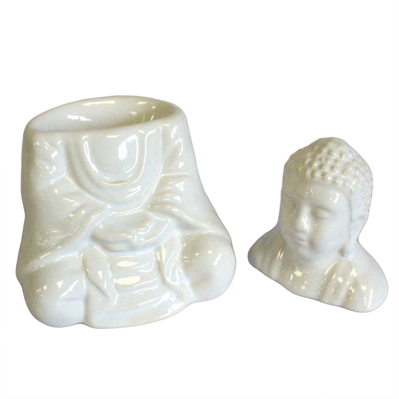 bG9jYWw6Ly9tZWRpYS9IUi8yRC82MFIzMEMxRzZHU0syREhSL2VjODdkNTQ3LmpwZWc.jpg Sitting Buddha Oil Burner - White - Image 3