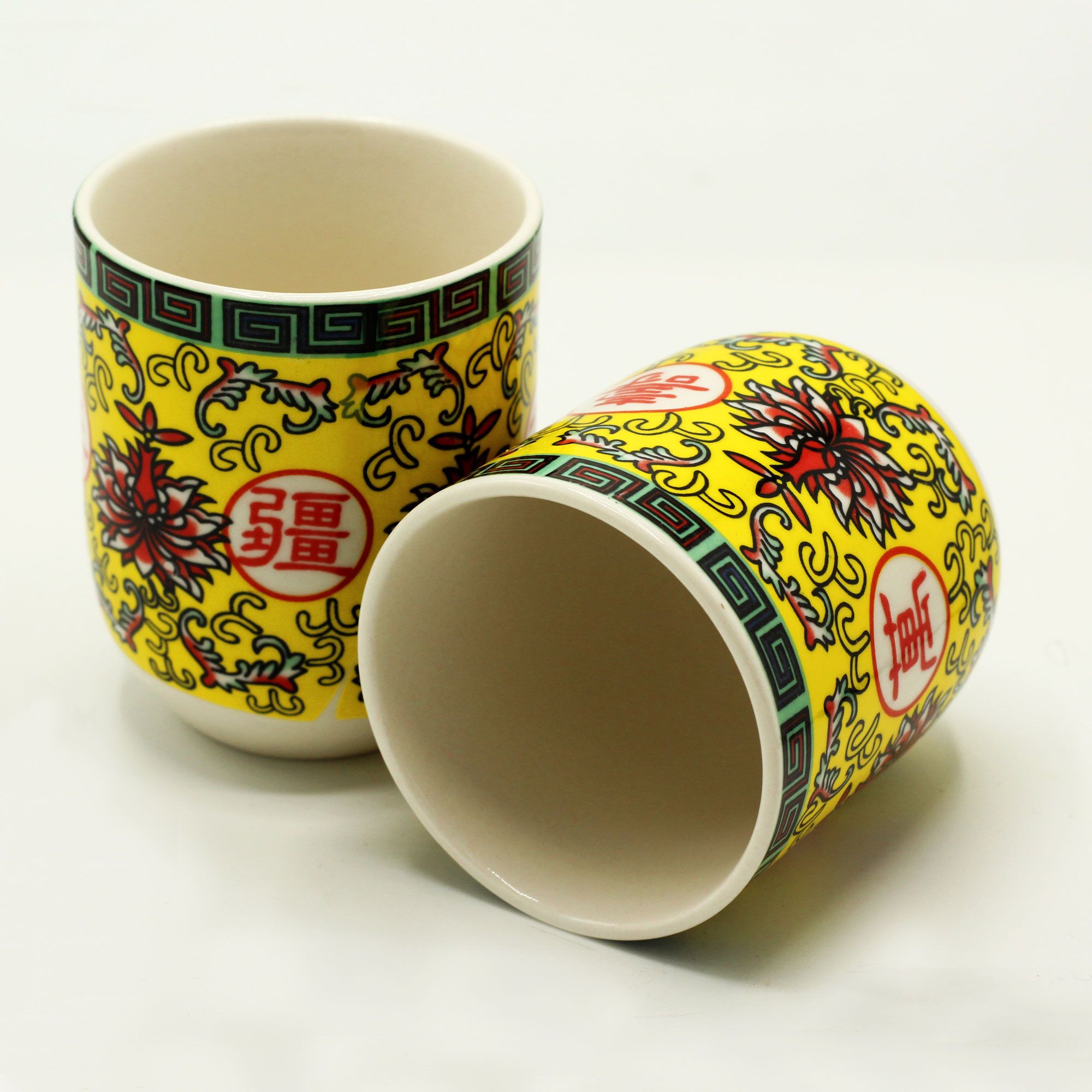 bG9jYWw6Ly9tZWRpYS9IUi9DRC82MFIzMEMxRzZXUktDREhSLzg2YjlkN2YwLmpwZWc.jpg Herbal Tea Cups - Long Life Oriental Design - Image 2