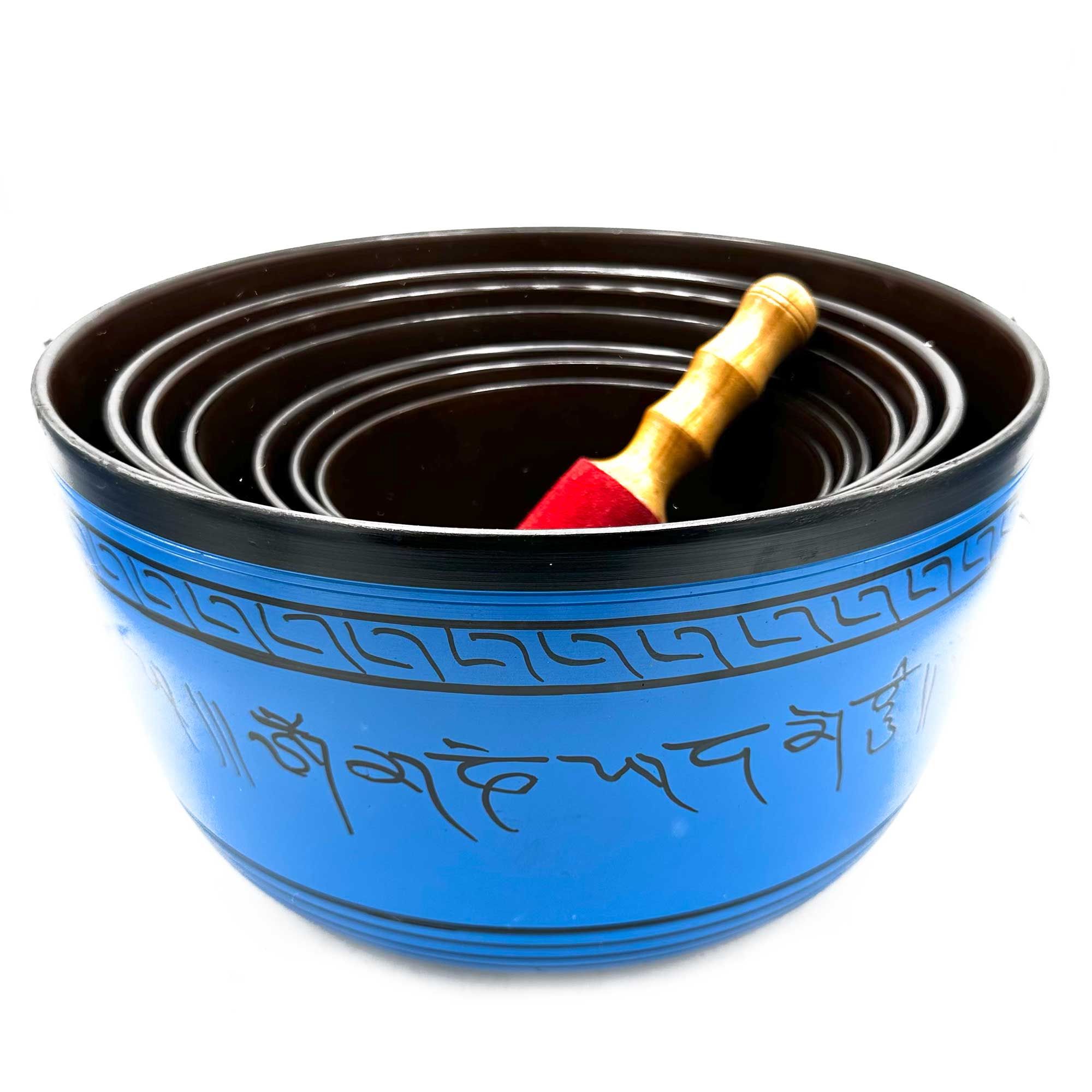 bG9jYWw6Ly9tZWRpYS9IUy82Qy82MFIzMEMxRzZXUzM2Q0hTLzAyYjE0ZTQwLmpwZWc.jpg Large Chakra Set of Seven Singing Bowls (19.5-35cm) - Image 4