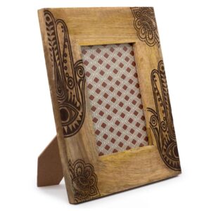 Lrg Mango Wood Picture Frame (for 13x18cm) 28x23x2cm - Hansa - Black