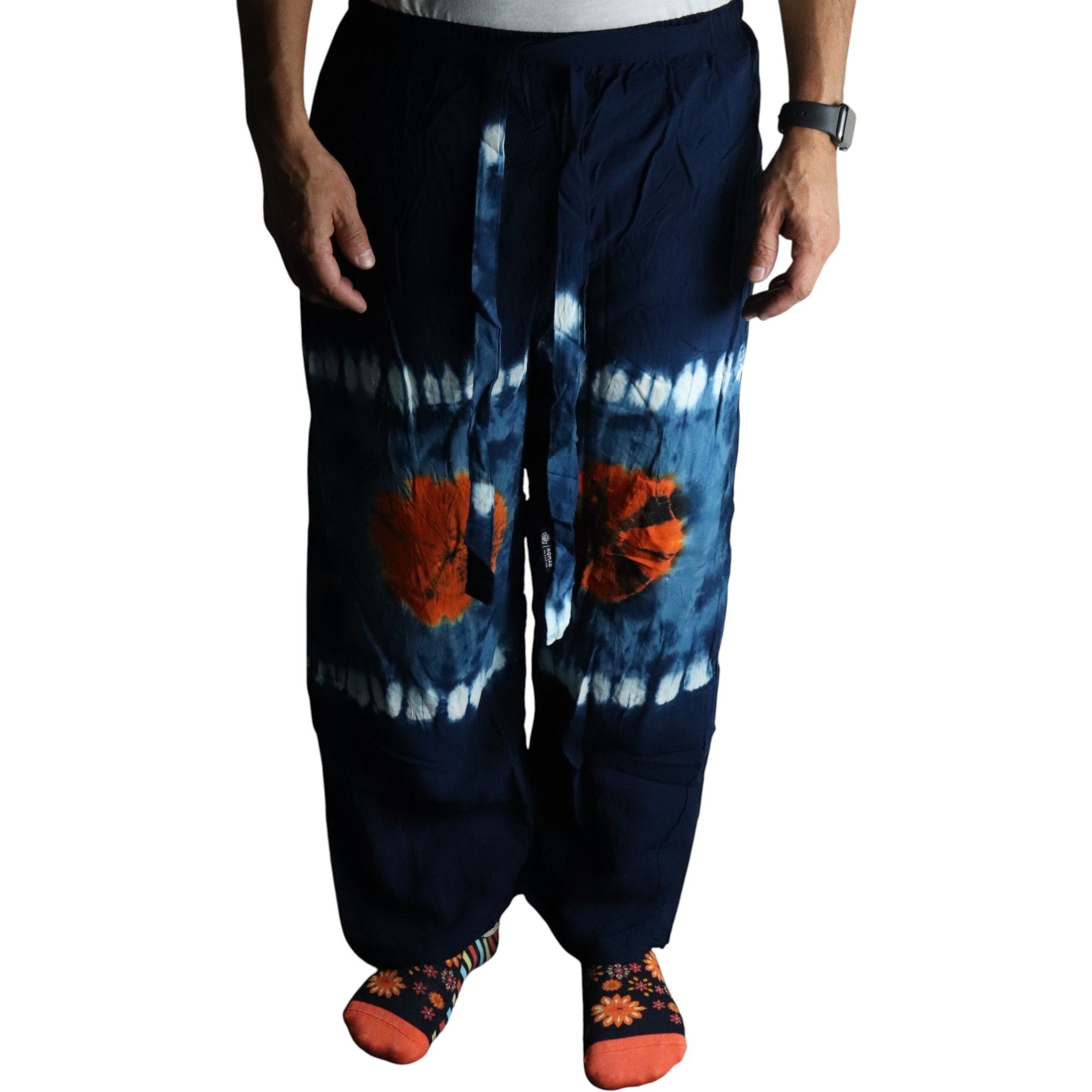 bG9jYWw6Ly9tZWRpYS9IUy9DQy82MFIzMEMxSjY0UktDQ0hTLzU5NDlmMDFmLmpwZw.jpg Japanese Style Lounge Pants - Teal & Orange - L - Image 2