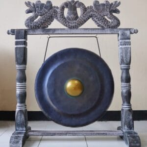 Medium Gong in Stand - 50cm - Black