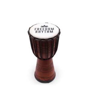 Medium Pro Djembe Drum -Freedom Rhythm (high) - 40cm (18cm Diia)