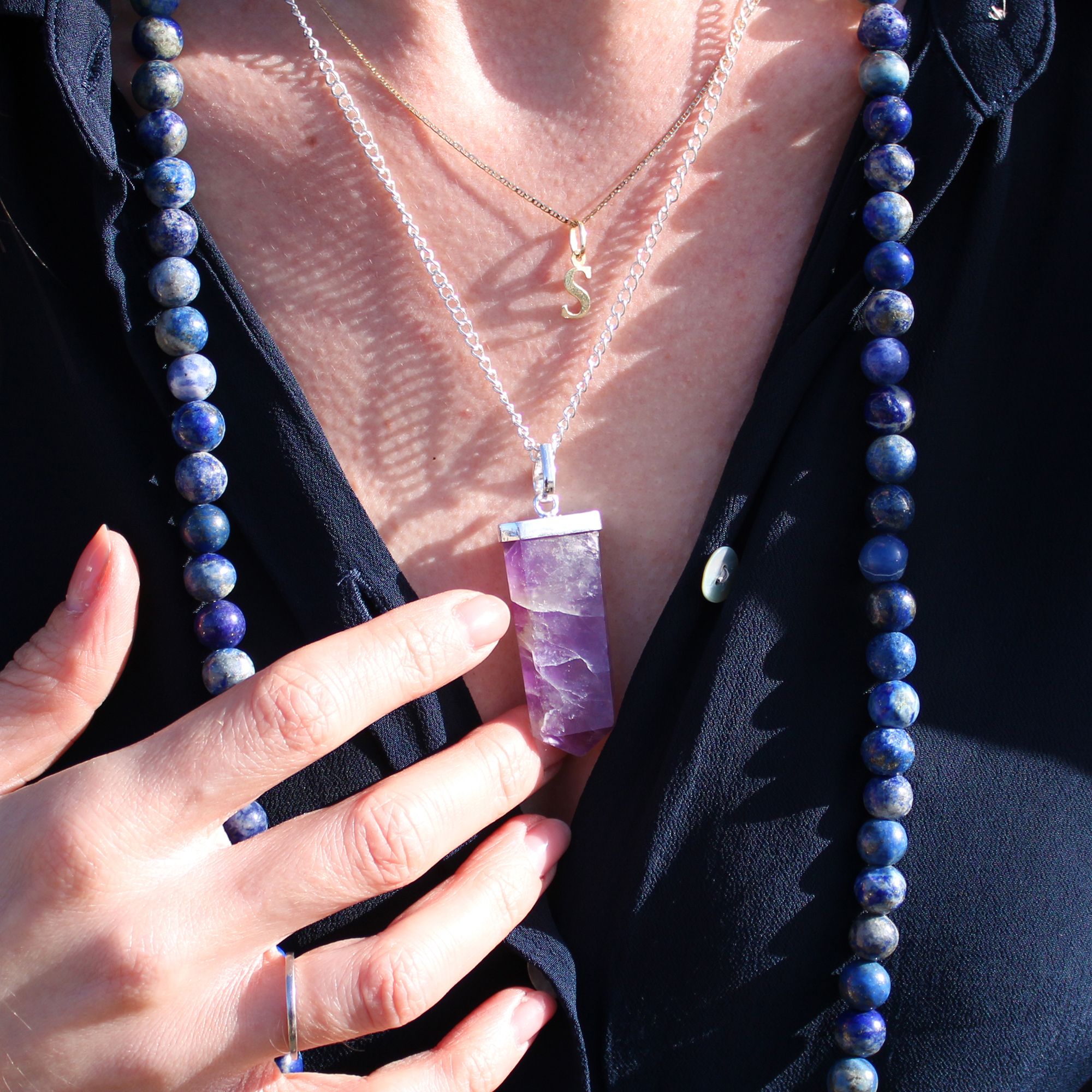 bG9jYWw6Ly9tZWRpYS9TRy9KQy82MFIzMEMxRzZSUktKQ1NHLzRhMWFhZjljLmpwZWc-4.jpg Gemstone Flat Pencil Pendant - Rock Quartz - Image 6