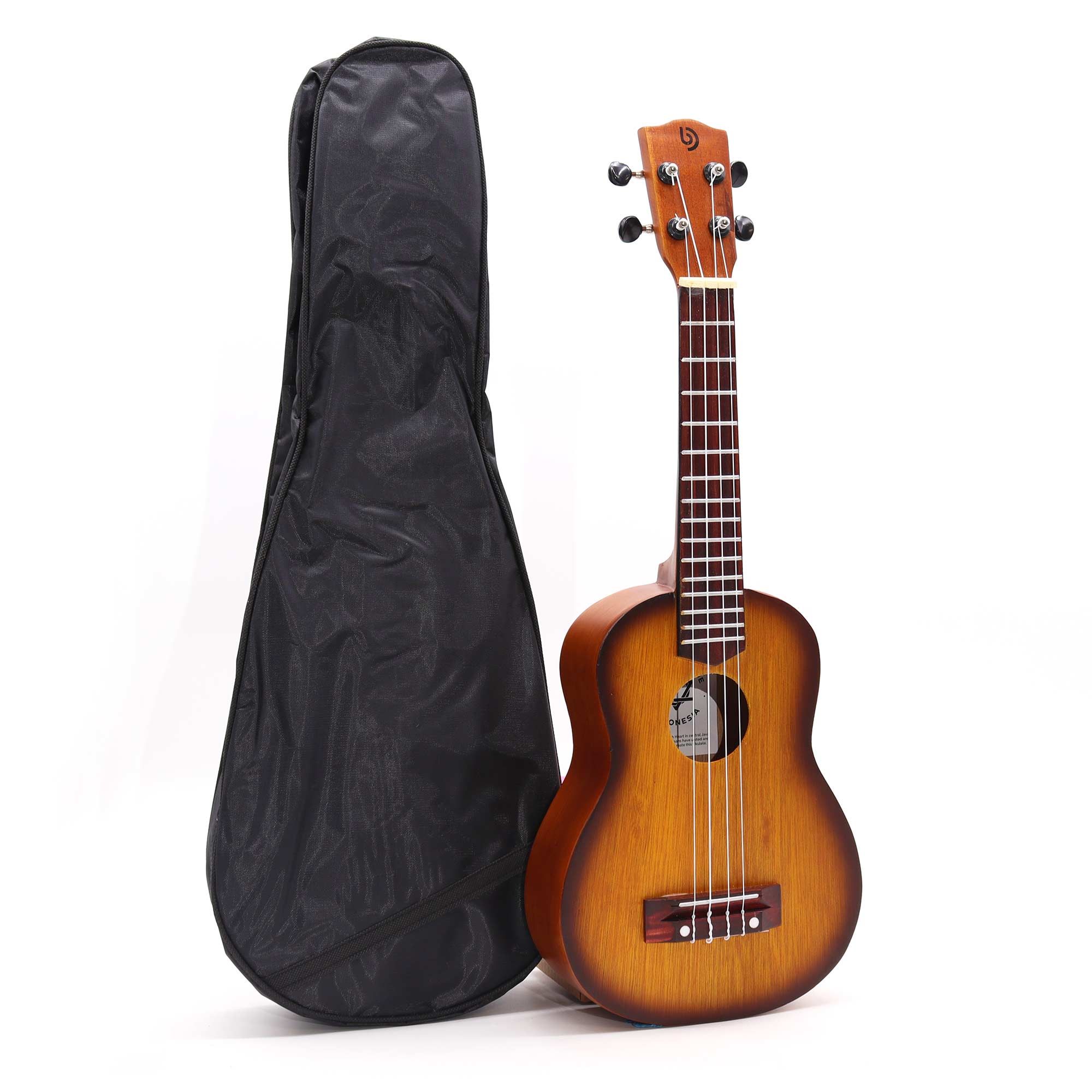 bG9jYWw6Ly9tZWRpYS9TSC80Qy82MFIzMEMxRzZXVEs0Q1NILzRhODlhMTMyLmpwZWc.jpg Artisan Made Ukulele - Orange Sunburst Finish (4 String) - Image 4