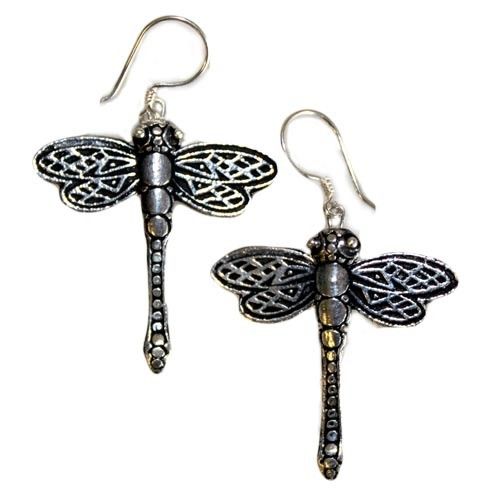 bG9jYWw6Ly9tZWRpYS9TSi80Qy82MFIzMEMxRzZDVks0Q1NKLzk2MmZmYzdiLmpwZWc.jpg Silver Earrings - Dragonflies - Image 2