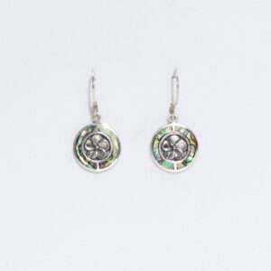 Shell & Silver Earrings - Frangipani - Abalone