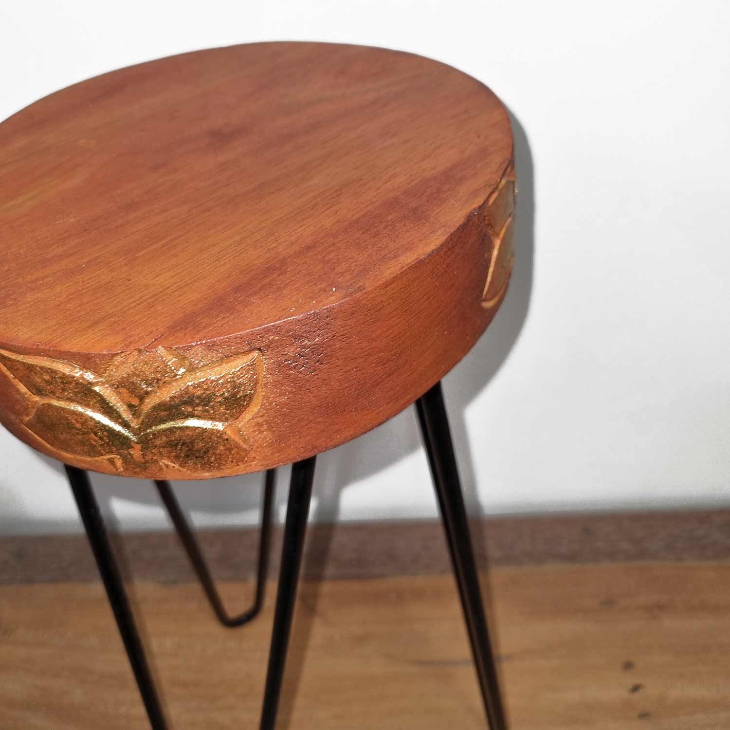 bG9jYWw6Ly9tZWRpYS9TTi9HQy82MFIzMEMxRzZSUzNHQ1NOL2IwNDRkOGZhLmpwZWc.jpg Albasia Wood Plant Stand - Terracotta & black detail - Image 2