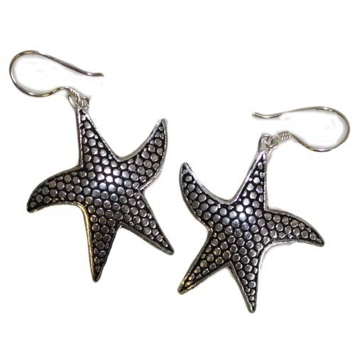 bG9jYWw6Ly9tZWRpYS9TUC80Qy82MFIzMEMxRzZDVks0Q1NQLzdjZWZkNzlkLmpwZWc.jpg Silver Earrings - Star Fish - Image 2