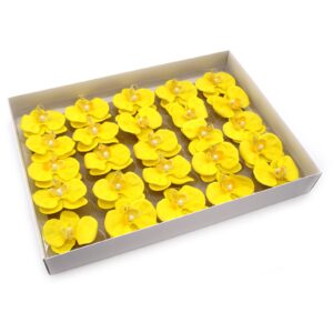 Flor de Sabonete Artesanal - Orquidea - Amarelo