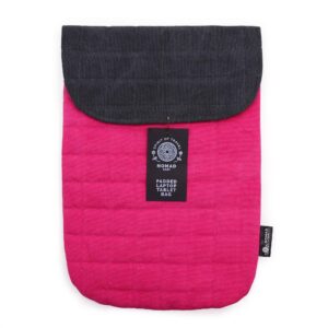 Laptop Padded Pouch - Shocking Pink - 14oz Stonewash
