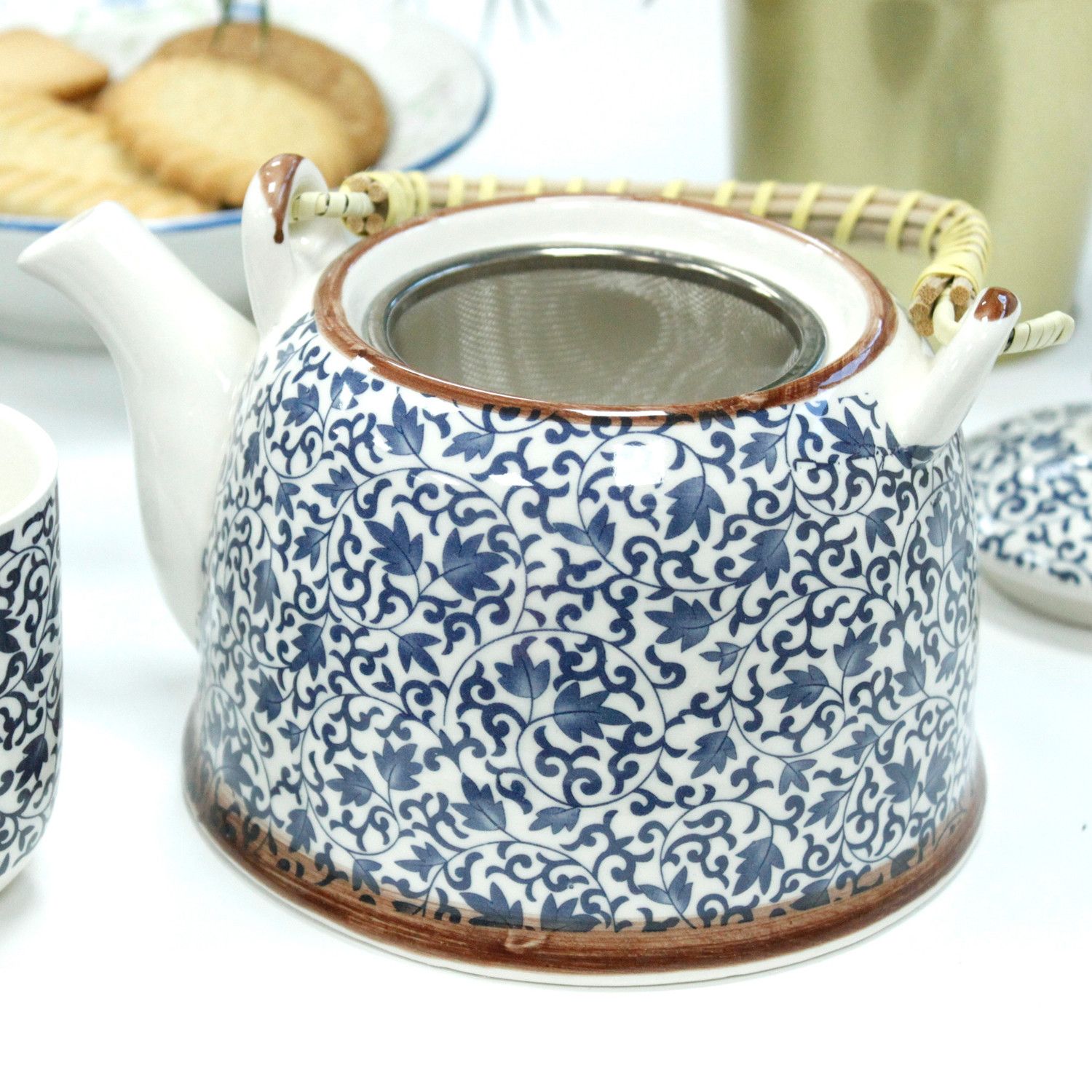 bG9jYWw6Ly9tZWRpYS9TUS9HQy82MFIzMEMxRzZNVDNHQ1NRLzEyYjkzMDQzLmpwZWc.jpg Herbal Teapot Set - Blue Pattern - Image 7