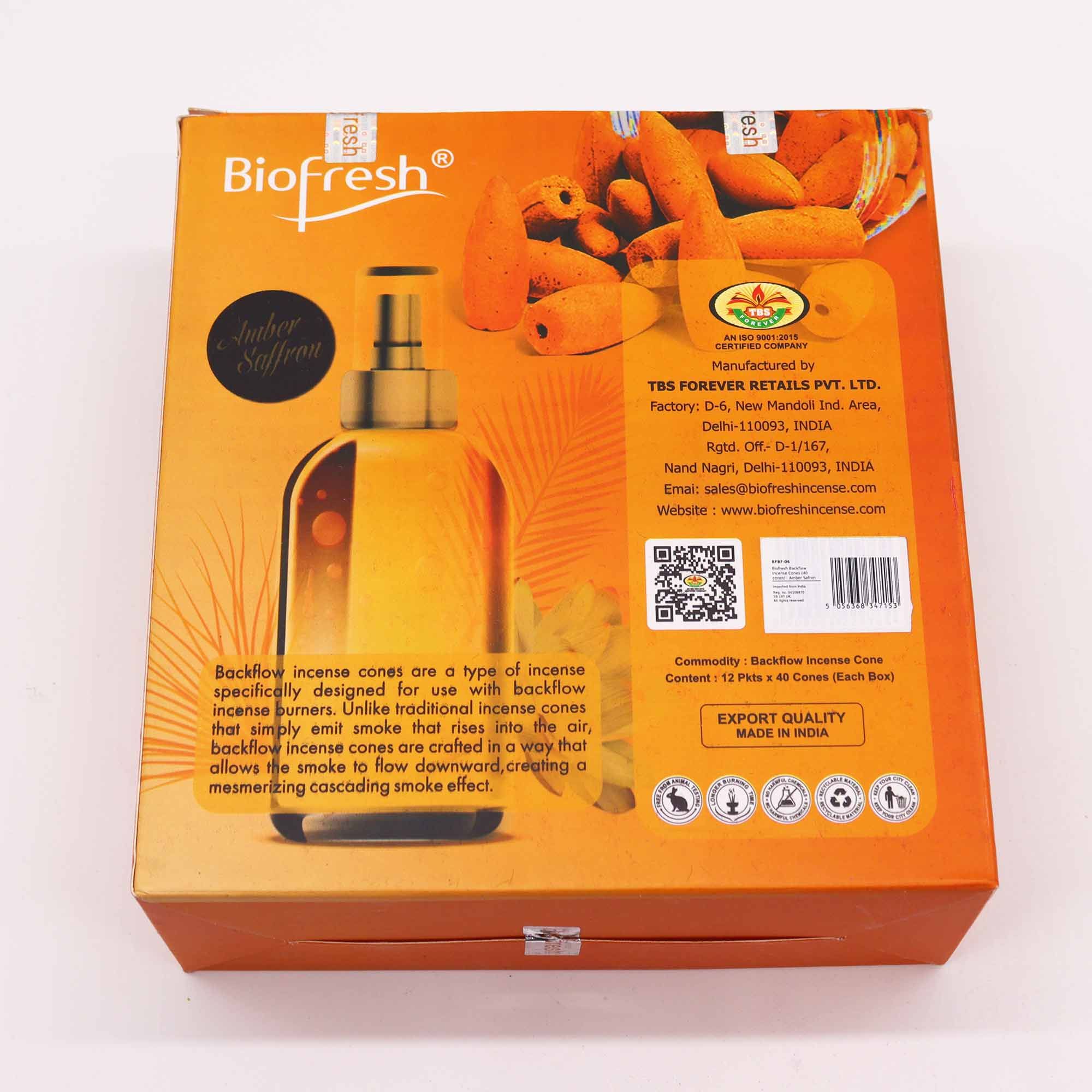 bG9jYWw6Ly9tZWRpYS9TUS9KQy82MFIzMEMxRzZXU0tKQ1NRLzM3NmVlY2FjLmpwZWc.jpg Biofresh Backflow Incense Cones - Amber Safron - Image 5